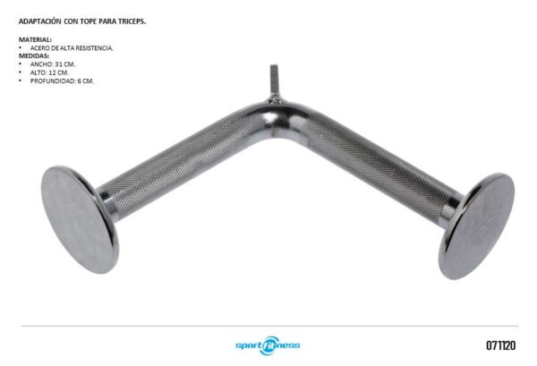 Bikes & FItness Shop ADAPTACION TRICEPS CON TOPE NT0444N SPORTFITNESS