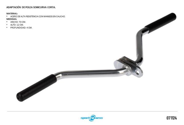 Bikes & Fitness Shop ADAPTACION POLEA SEMICURVA (CORTA) SPORTFITNESS