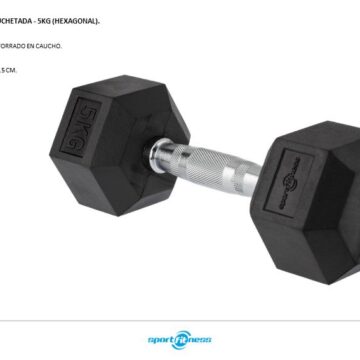 Bikes & Fitness Shop MANCUERNA ENCAUCHETADA 5KG (HEXAGONAL) SPORTFITNESS