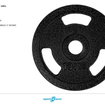 Bikes & Fitness Shop DISCO OLIMPICO PREMIUM EN ACERO 2PUL -10KG